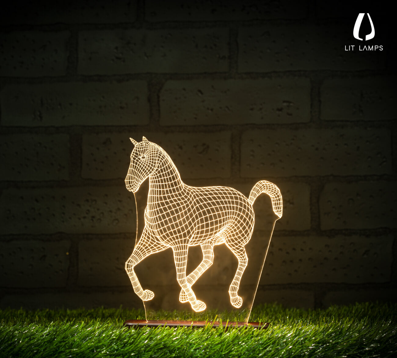 Horse Lamp Decor Aesthetic 3D Illusion Lamp by LIT Lamps - LIT Lamps - Horse 3D Lamp-3d Lamps