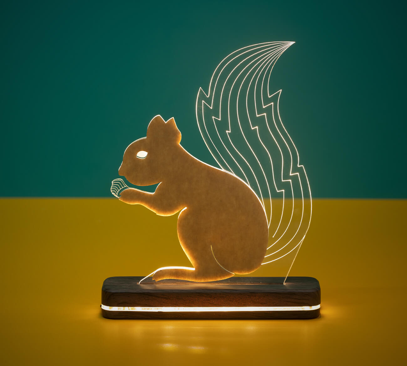 Squirrel Modern Home Decor Aesthetic Table LIT 3D Illusion Lamp - LIT Lamps - Squirrel 3D LED Lamp-3d Lamps