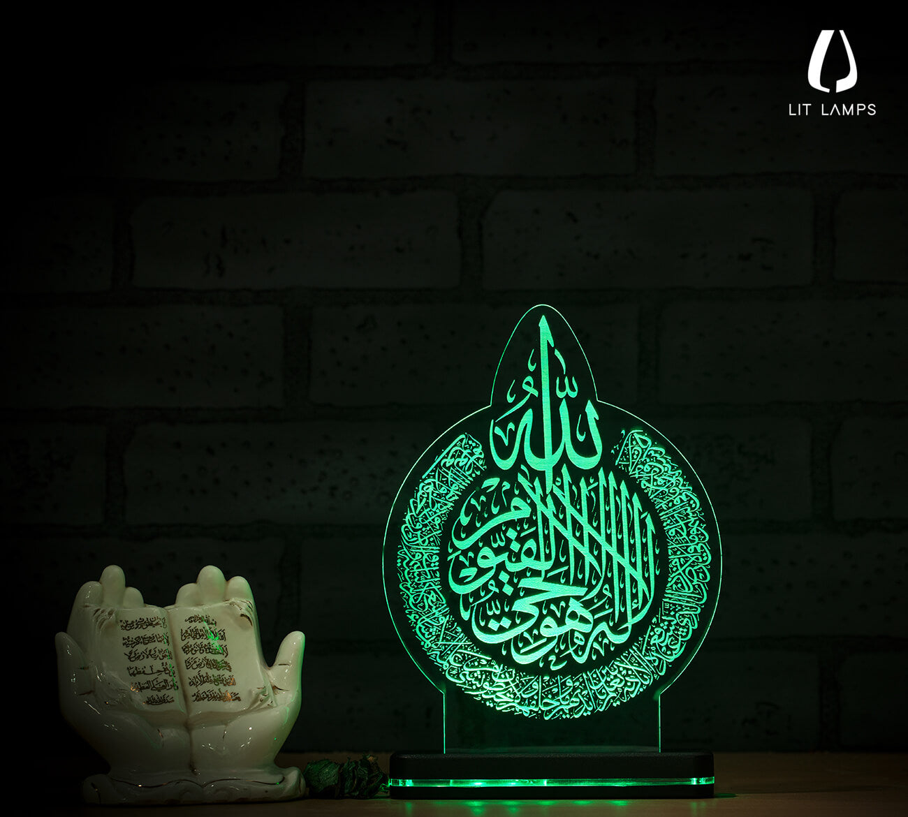 Kalima Quran Islam Photo LIT 3D Illusion Lamp - LIT Lamps - Kalima Islam 3D LED Lamp-3d Lamps