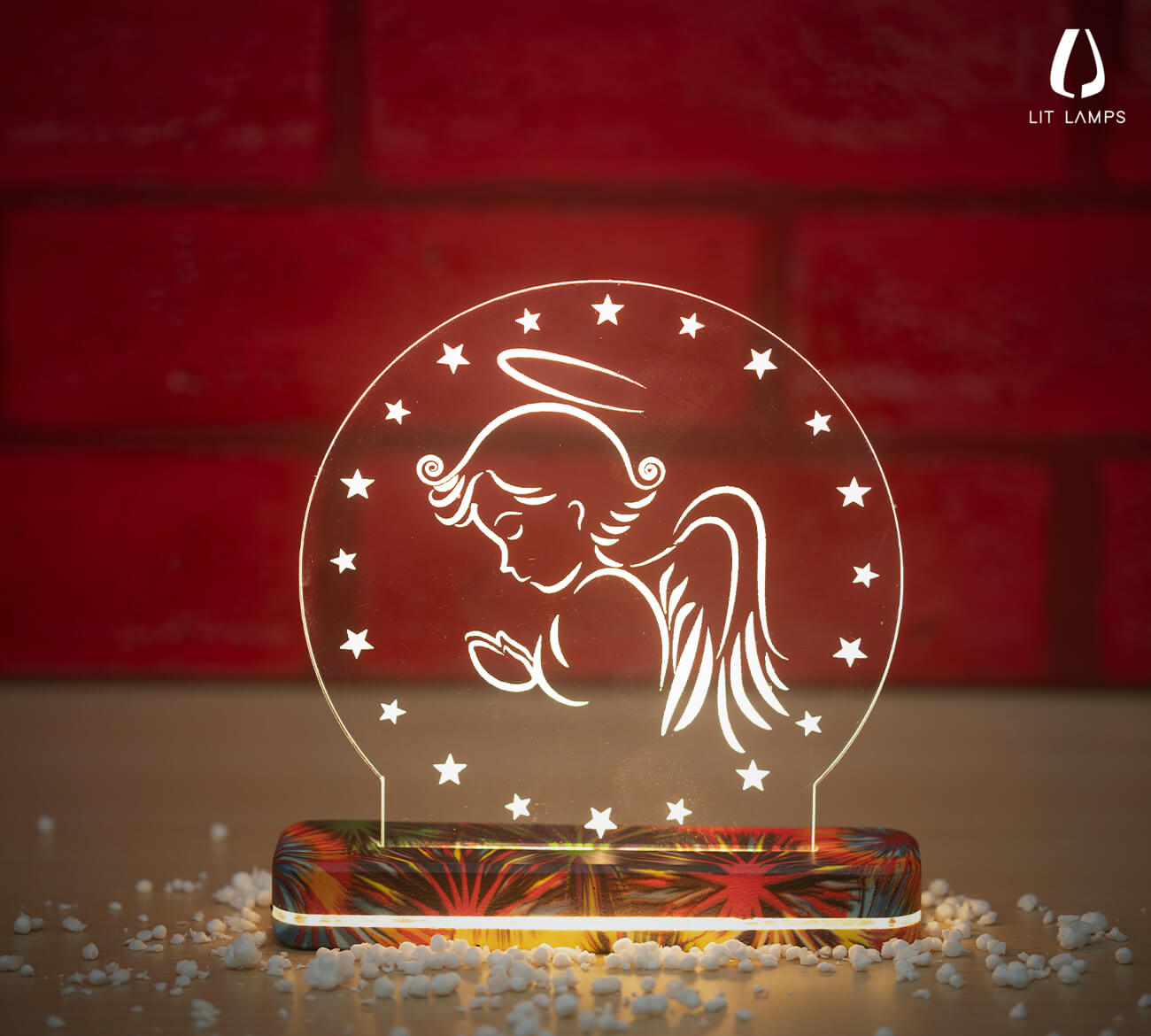 Angel Christmas Lighting Home Decoration LIT 3D Illusion Lamp - LIT Lamps - Angel 3D LED Lamp-3d Lamps