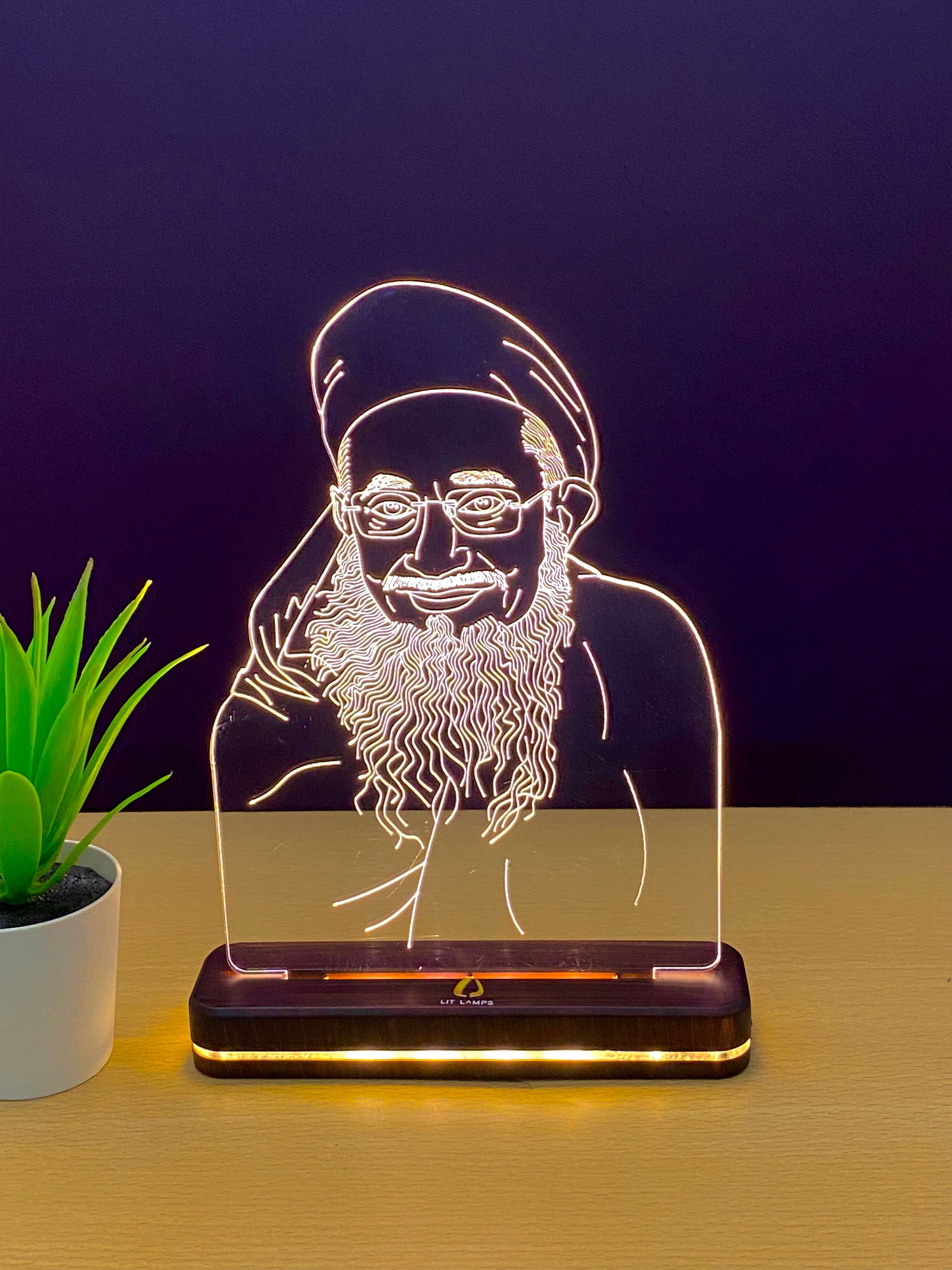 Bohra (Pack of 3 Screen) Photo Islam LIT 3D Illusion LED Lamp - LIT Lamps - Bohra 3D LED lamp-3d Lamps