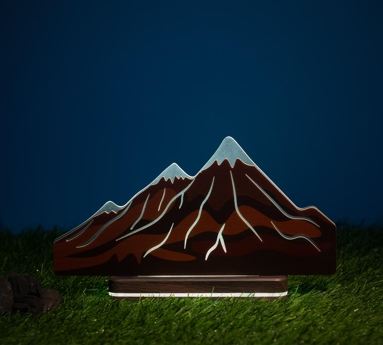 Mountain Modern Home Decor Aesthetic Table LIT 3D Illusion Lamp - LIT Lamps - Flower 3D LED Lamp-3d Lamps