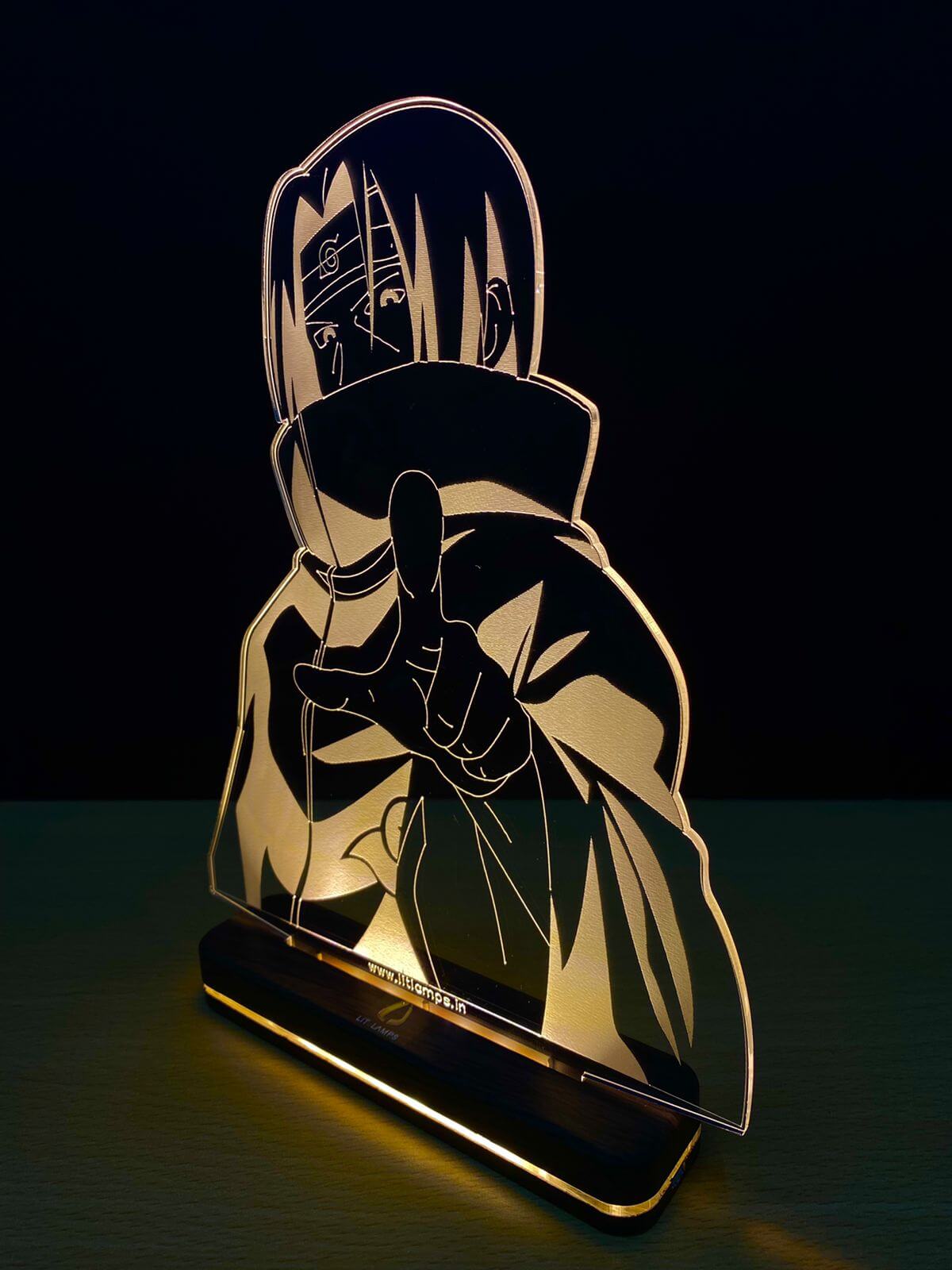 Itachi Uchiha Naruto Anime Decor Aesthetic 3D Illusion Lamp by LIT Lamps - LIT Lamps - Itachi Uchiha 3D LED Lamp-3d Lamps