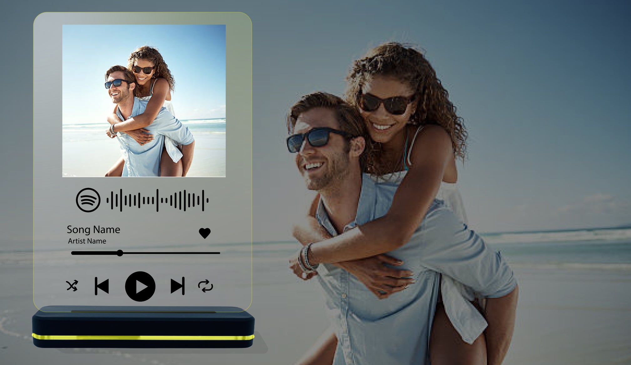 Personalised Shopify Photo  LIT 3D Illusion Lamp - LIT Lamps - Custom 3D LED Lamp-3d Lamps